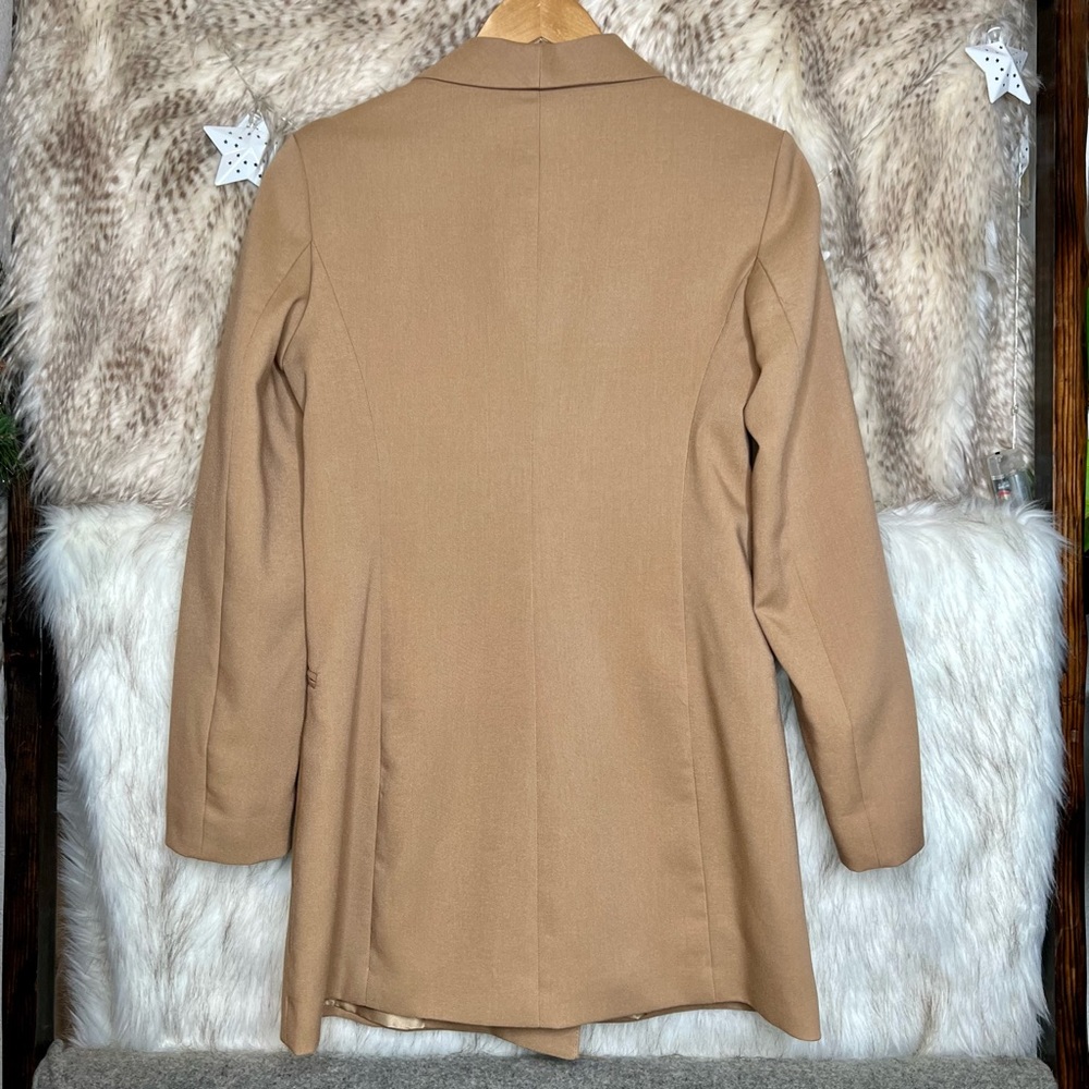 Stradivarius Tan Camel Trench Coat - Picture 4 of 4